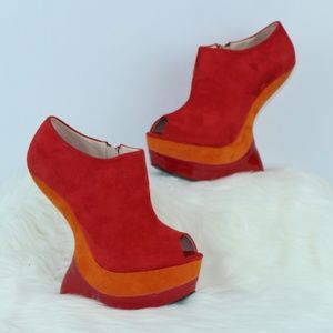 3/$25 Heel-less Faux Suede Ankle Booties Size 7.5